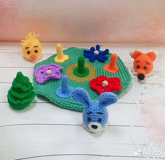 Развивающие игрушки цвета радуги