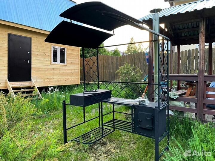 Мангал с крышей