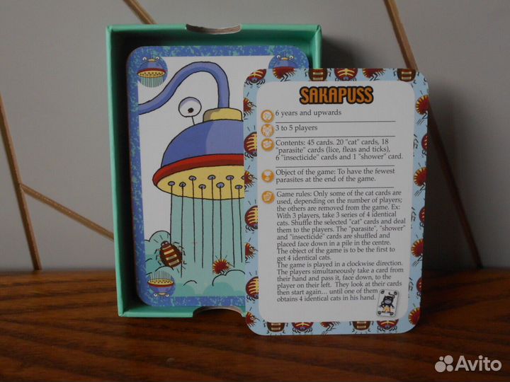 Скоростная карточная игра sakapuss (djeco cat)