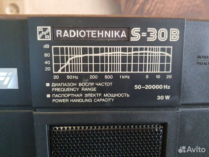 Колонки radiotehnika s 30b