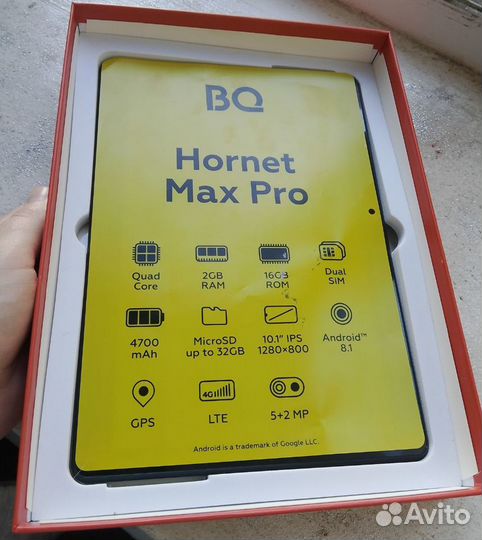 Планшет BQ 1085L Hornet Max Pro новый