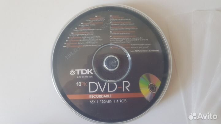 DVD-R диски чистые, новые, конверты