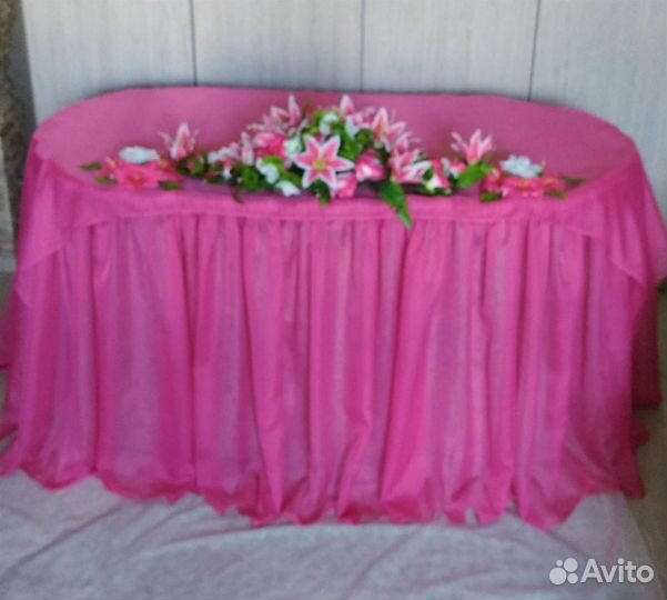 Украшения для свадебных столов любой формы