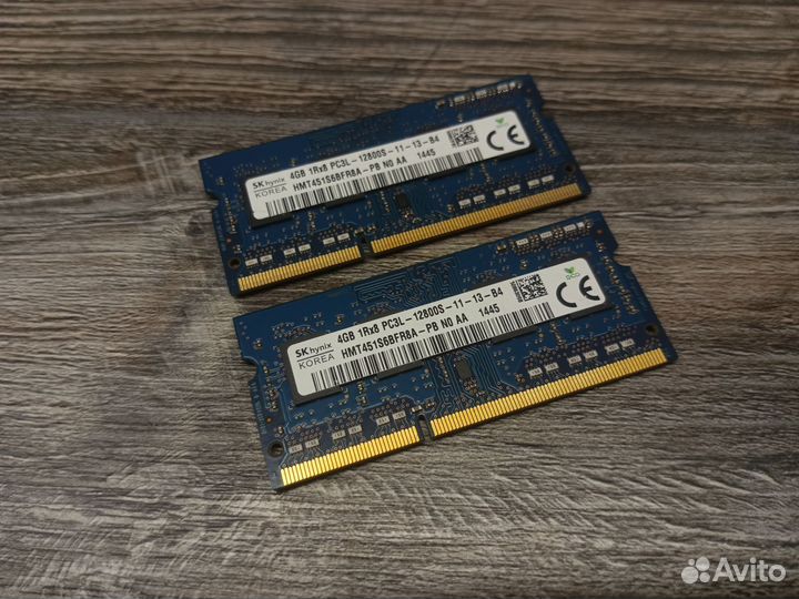 Память SO dimm DDR3L 4 GB hynix 1600 MHZ