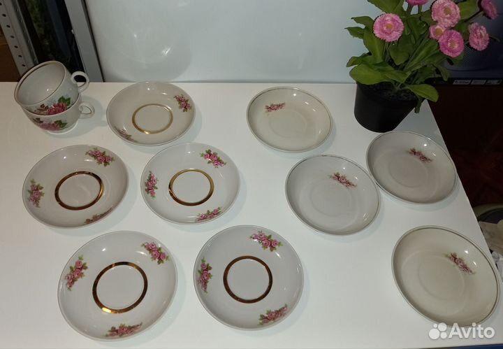 Фарфоровые блюдца СССР