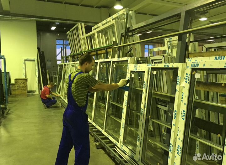 Окно пвх три створки