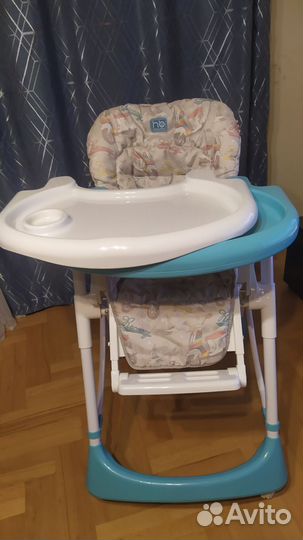 Стульчик для кормления Happy Baby Kevin Aquamarine