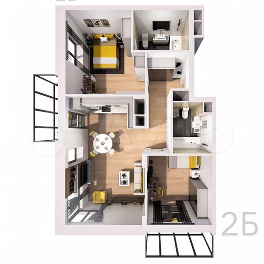 2-к. квартира, 78,4 м², 24/25 эт.
