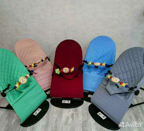 Шезлонг детский от рождения (выбор цвета)