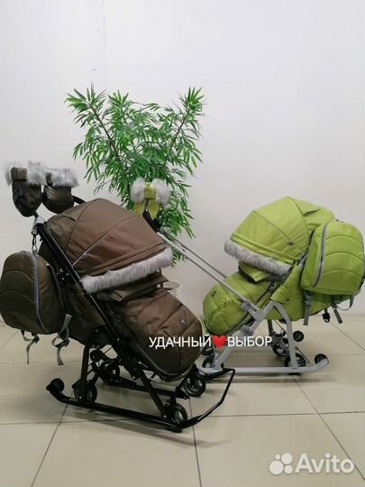 Новые санки-коляска Nika 7-5SK (в наличии)