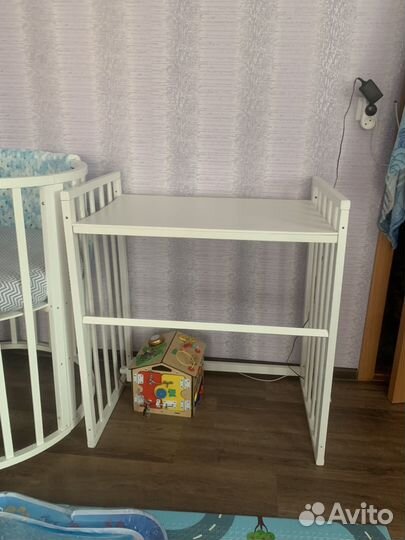 Детская кровать трансформер круглая