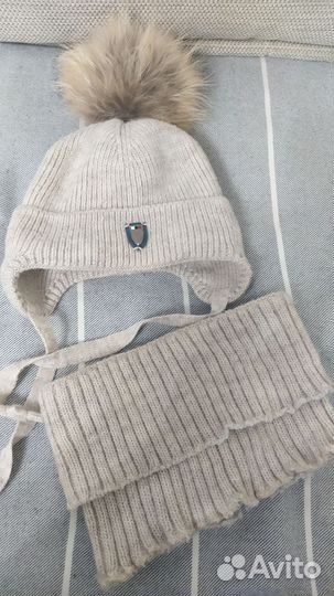 Комплект детская шапка и снуд