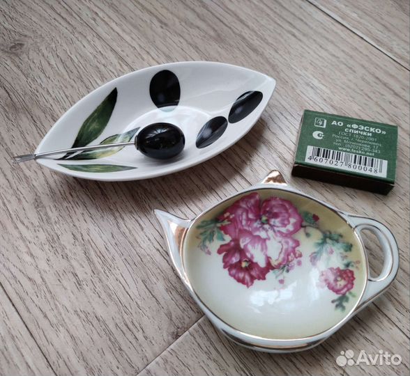 Вазочки из фарфора для икры и маслин