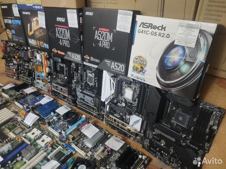 Материнские платы Intel + AMD Б/У с гарантией