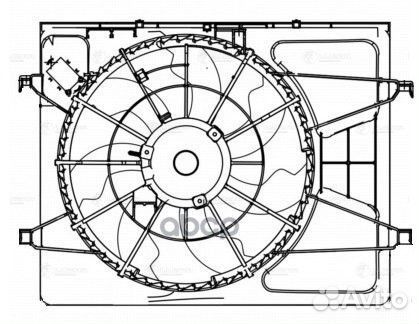 Э/вентилятор охл. для а/м Hyundai Elantra (HD)