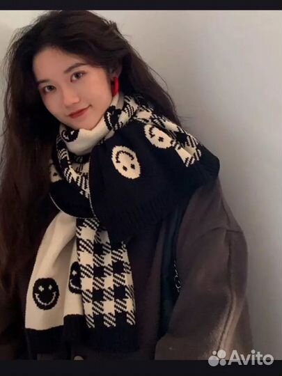 Готический шарф в стиле emo / jirai kei / y2k