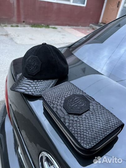 Кепка портмоне из кожи питона
