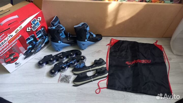 Коньки ролики 2 в 1 детские