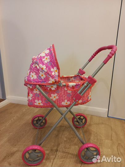 Коляска люлька кукольная 55 см