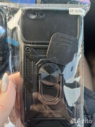 Чехол на iPhone 6s + защитное стекло (3шт)