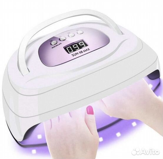 Лампа для маникюра SAN X8 150 вт на 2 руки