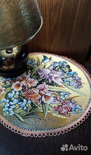 Caлфеткa гобелен круглая в ассортименте