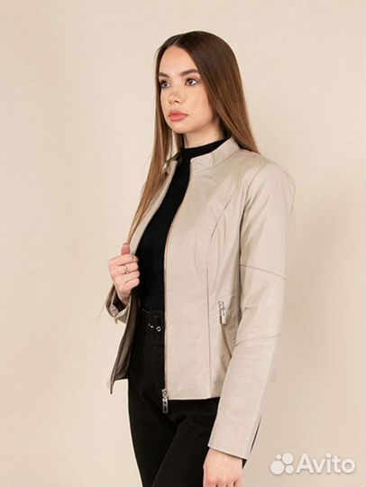 Куртка кожаная женская 48 размер