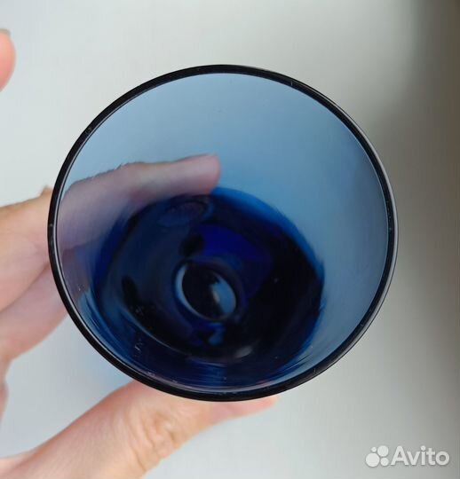 Графин и бокал синее стекло дхз СССР