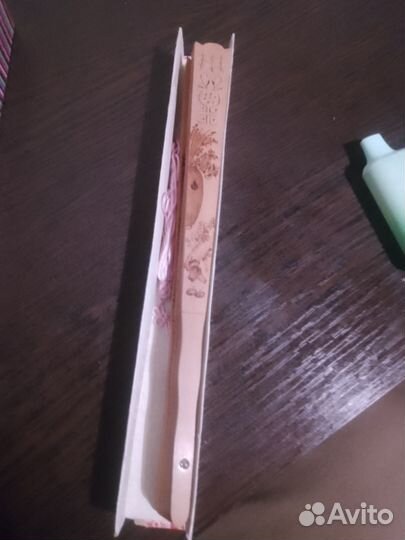 Веер Сандаловое дерево Китай 50ые годы