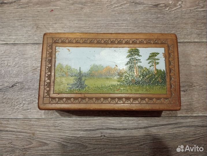 Шкатулка деревянная СССР