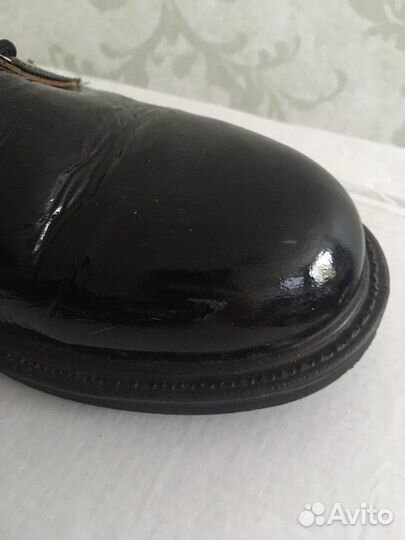 Туфли военные лакированные