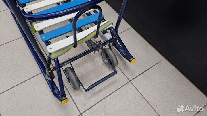 Санки Скользяшка желто синие (пт18б)