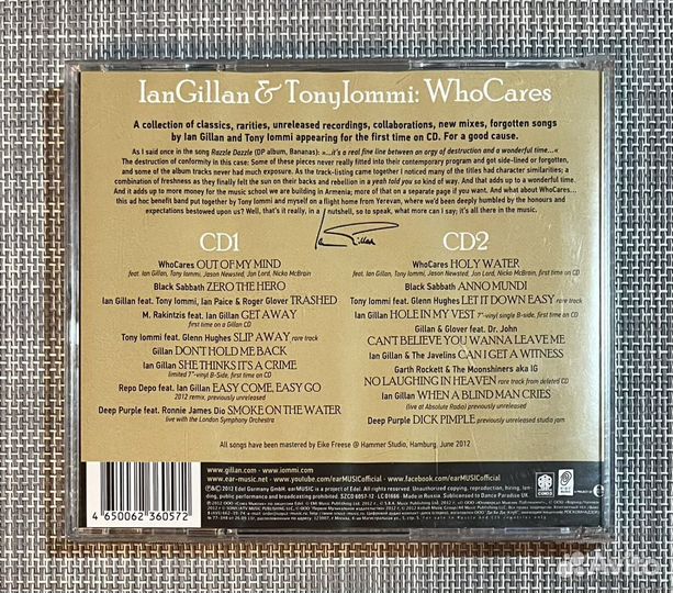 Ian Gillan & Tony Iommi - WhoCares 2CD