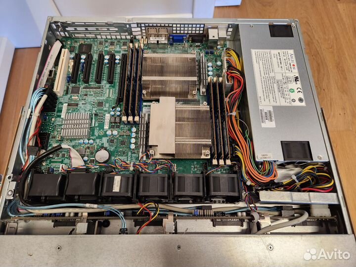 Сервер Supermicro 2*E5-2470v2, 48gb, dvd, no hdd