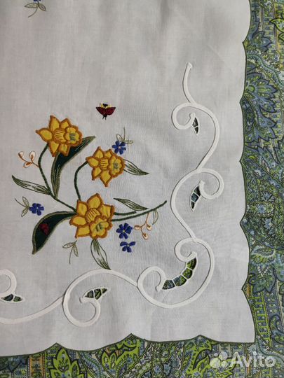 Скатерть винтажная хлопок