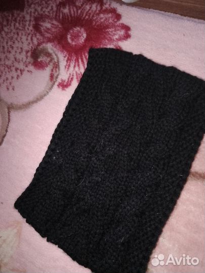 Повязка на голову для девочки вязаная