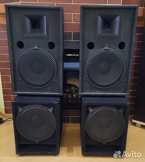 Колонки Сабвуферы Pro 2100W 4шт EF-12