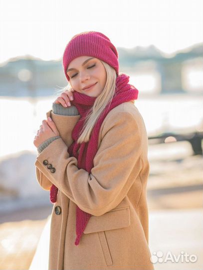 Комплект шапка и косынка