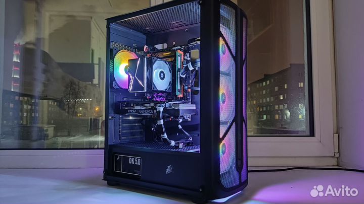 Корпус 1stplayer Firebase X4 4x120mm LED