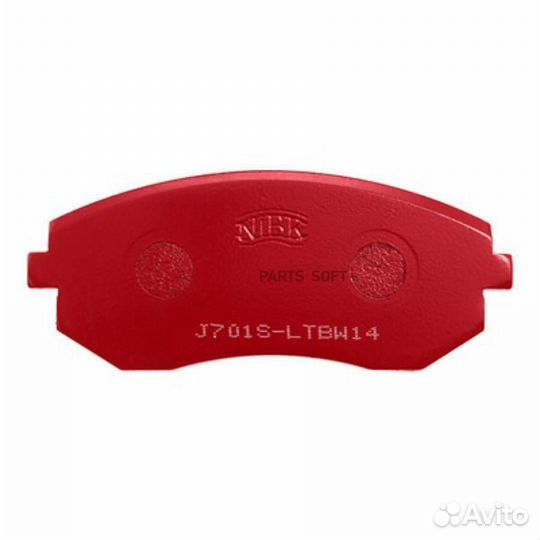 Nibk PN7460S Колодки тормозные дисковые перед