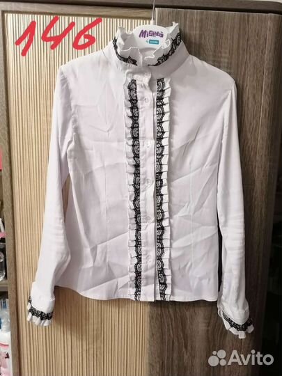 Блузка для девочки школьная 146-152