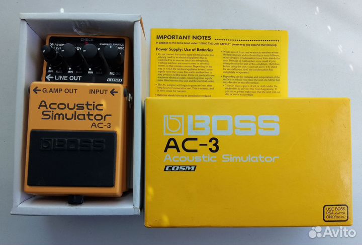 Гитарная педаль Boss Acoustic Simulator AC-3