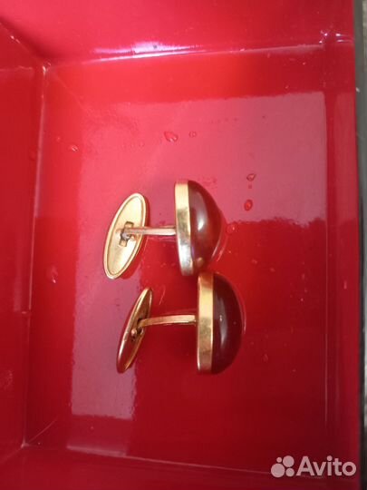 Запонки янтарь СССР