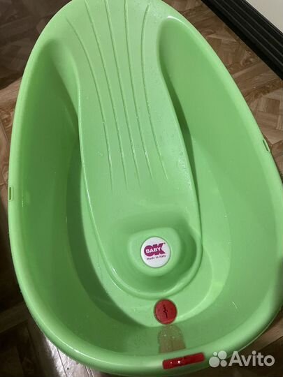 Ванночка для купания новорожденного с горкой