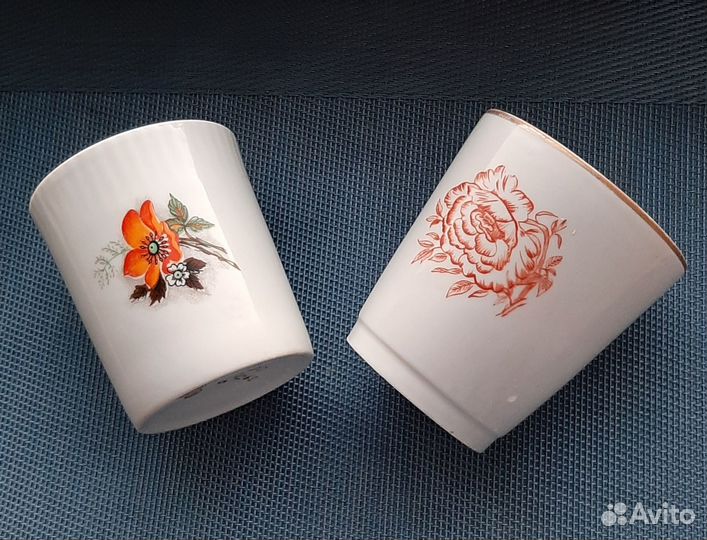 Фарфор СССР -пиалы,чашки,блюдца,поильник,бокалы