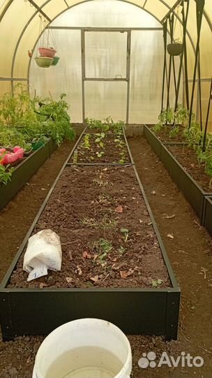 Грядки оцинкованные и крашеные