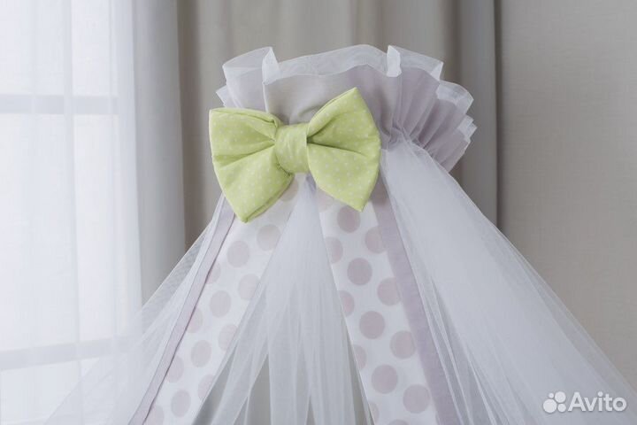 Бортики на кроватку с одеялом, подушкой и бельем