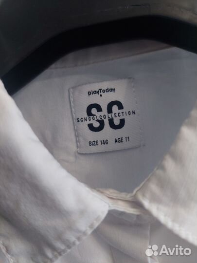 Рубашка школьная для девочки,размер 146 (9-11 лет)