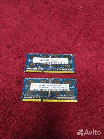 Оперативная память для ноутбука DDR3 2Gb