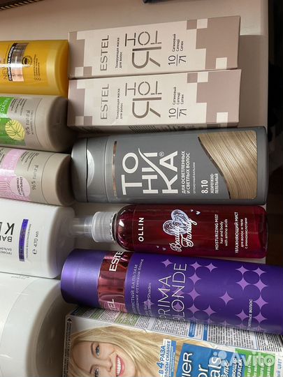 Краска и бальзамы, шампуни, спреи для волос
